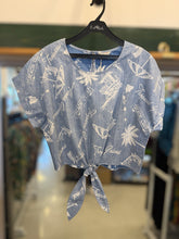 画像をギャラリービューアに読み込む, Aloha柄コットンリボンクルートップス