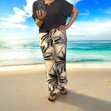 画像をギャラリービューアに読み込む, 【接触冷感素材】Newレーヨン麻ロングパンツ