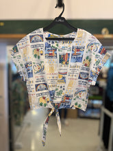 画像をギャラリービューアに読み込む, Aloha柄コットンリボンクルートップス