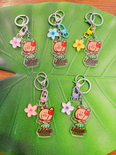 画像をギャラリービューアに読み込む, Lei Hale Okinawaオリジナル”チャーム付きフラプアアちゃん”キーホルダー