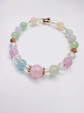 Load image into Gallery viewer, 【幸運と調和】マルチカラーアゲート&クリスタル ブレスレット - 人間関係を整える癒しのお守り