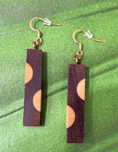 Load image into Gallery viewer, Wood Touch Earrings D Maunakea with Pele's Tears