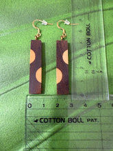 Load image into Gallery viewer, Wood Touch Earrings D Maunakea with Pele's Tears