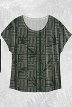 Load image into Gallery viewer, 【Hula is Life】プイリ・ドルマンTシャツ(グリーン)|フラ楽器デザイン