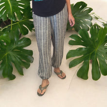 画像をギャラリービューアに読み込む, 先染ストライプガウチョパンツ