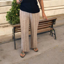画像をギャラリービューアに読み込む, 先染ストライプガウチョパンツ