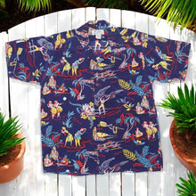 画像をギャラリービューアに読み込む, AVANTI( アバンティ)アロハシャツ“Hawaiian Scene” Navy