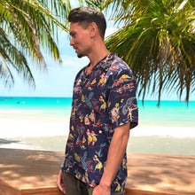 画像をギャラリービューアに読み込む, AVANTI( アバンティ)アロハシャツ“Hawaiian Scene” Navy
