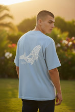 Load image into Gallery viewer, クジラ柄:Hula Lani Hawaii ハワイアンバックプリントTシャツ メンズ 半袖 クジラ
