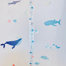 Load image into Gallery viewer, Sea height chart and sea creature wall stickers