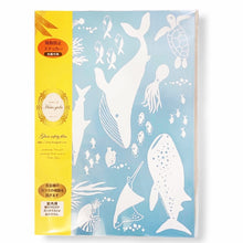 画像をギャラリービューアに読み込む, 海の生き物飛散防止ステッカー