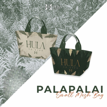 画像をギャラリービューアに読み込む, 【Hula is Life】Palapalai Mesh Bag — Small（パラパライ メッシュバッグ スモール）/ グリーン・ベージュ ハワイアン メッシュ トートバッグ レッスンバッグ
