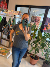 Load image into Gallery viewer, 【再入荷】Hula is Life × Lei Hale Okinawa コラボ “紅型 Hula Vibes” スクープネックTシャツ
