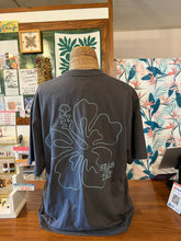画像をギャラリービューアに読み込む, Hula Lani Hawaii スラブ天竺 刺繍半袖Tシャツ レディース ハワイアンカジュアル フリーサイズ
