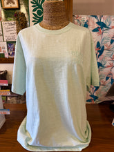 画像をギャラリービューアに読み込む, Hula Lani Hawaii スラブ天竺 刺繍半袖Tシャツ レディース ハワイアンカジュアル フリーサイズ
