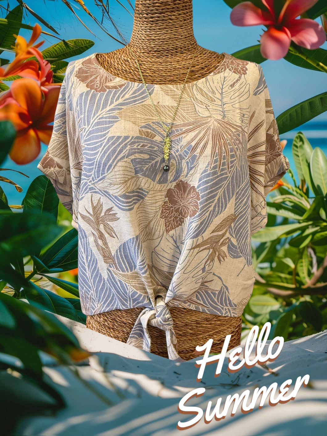 Ribbon crew top