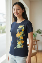 Load image into Gallery viewer, Original milling T-shirt (pink plumeria) *XL size only
