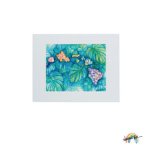 Load image into Gallery viewer, ローレン・ロス　”Island Plumeria&quot;　Matted Print11”×14”
