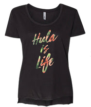 Load image into Gallery viewer, ☆再入荷！！☆Hula is Life ”Floral”スクープネックTシャツ
