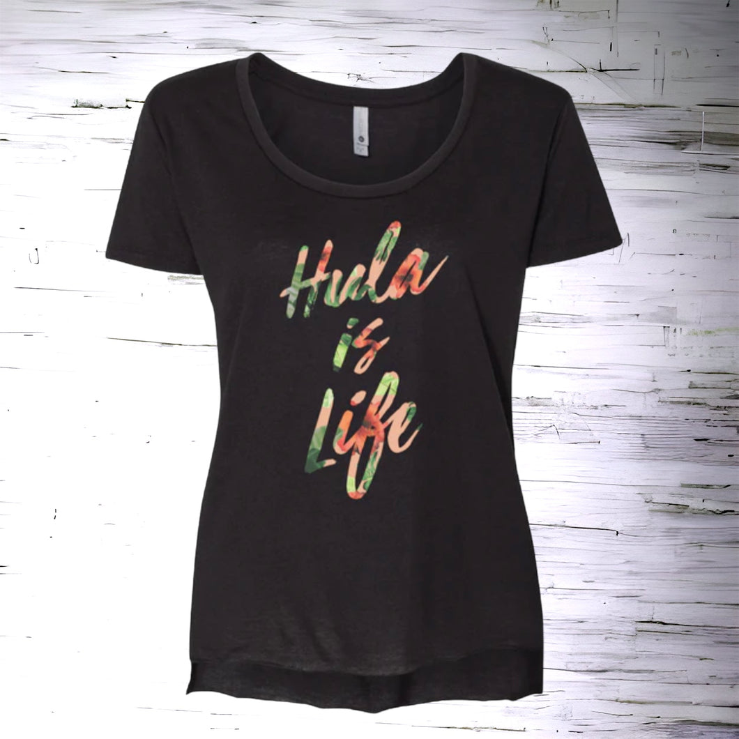 ※再入荷！！※ Hula is Life ”Floral”スクープネックTシャツ