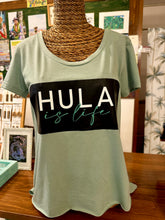 Load image into Gallery viewer, Hula is Life ” Hula Stamp” スクープネックTシャツ
