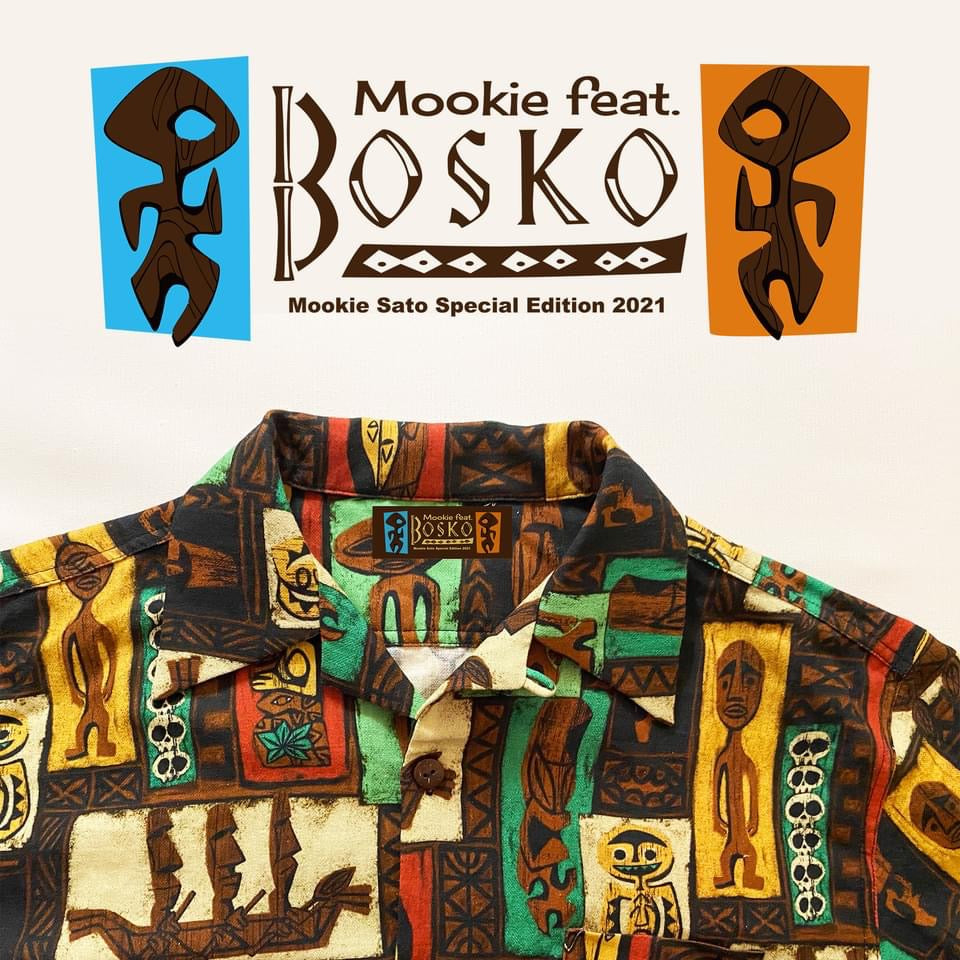 ※Mookie Sato　BOSKO and Mookie artist collab shirt 2021 アロハシャツ
